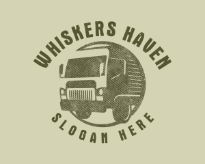 Rustic Truck Transport logo design