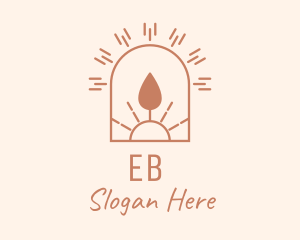 Boho Sun Candle Logo