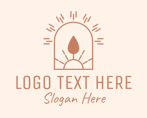 Boho Sun Candle Logo