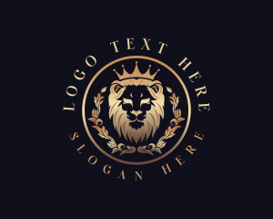 Royalty - Lion Crown Royalty logo design