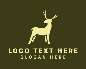 Yellow - Luxury Deer Brand logo design