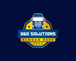 Truck Transport Logistics logo design