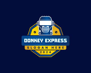 Truck Transport Logistics logo design