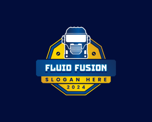 Truck Transport Logistics logo design