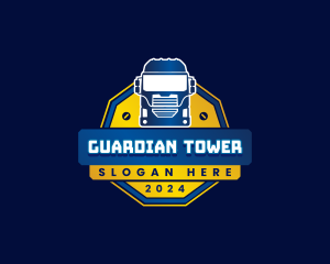 Truck Transport Logistics logo design