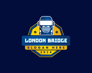 Truck Transport Logistics logo design