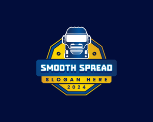 Truck Transport Logistics logo design