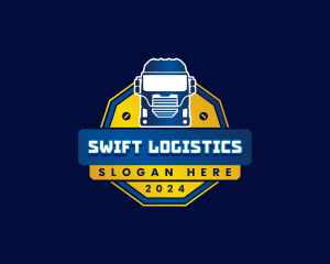 Logistics - Truck Transport Logistics logo design
