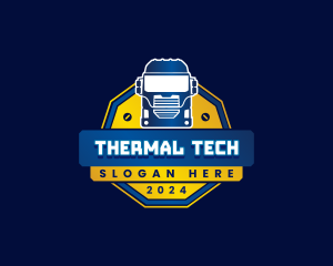 Truck Transport Logistics logo design