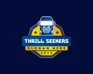 Truck Transport Logistics logo design