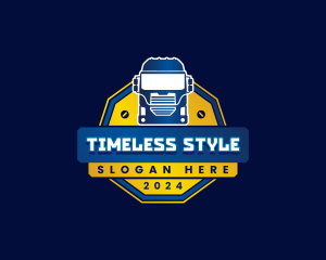 Truck Transport Logistics logo design