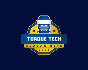 Truck Transport Logistics logo design