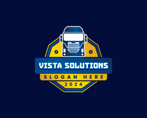 Truck Transport Logistics logo design