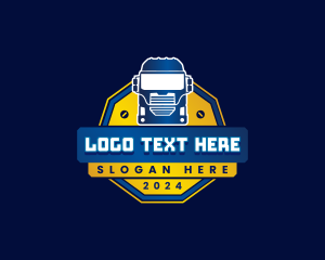 Tow Truck - Truck Transport Logistics logo design