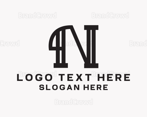 Creative Legal Firm Letter N Logo