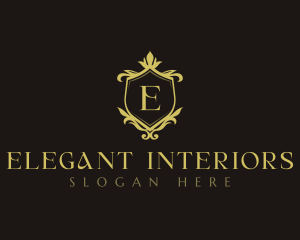 Luxury Decorative Shield logo design