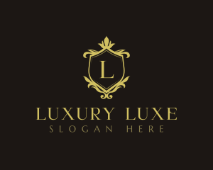 Luxury Decorative Shield logo design