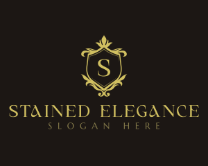 Luxury Decorative Shield logo design