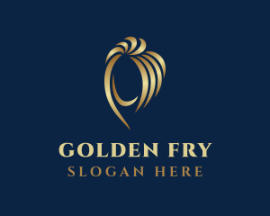 Lady Golden Hair logo design