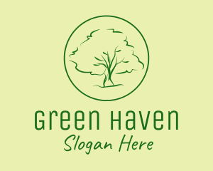 Green Tree Nature logo design