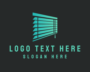 Venetian Blinds - Window Blinds Home Decor logo design