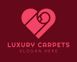 Carpet - Heart Carpet Textile logo design