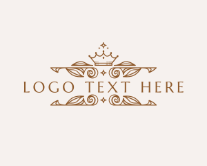 Head Dress - Royal Fashion Wreath logo design