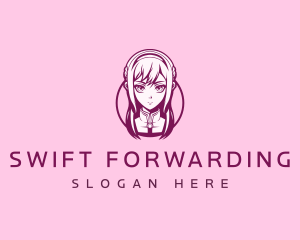 Anime Avatar Girl Logo