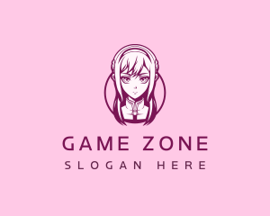 Anime Avatar Girl logo design