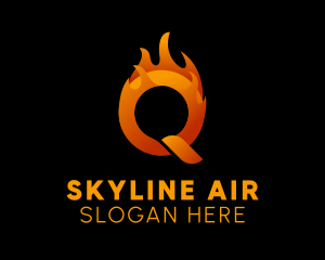 Heating Letter Q Logo