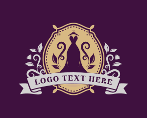 Luxury Floral Gown Dress Logo