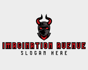 Fiction - Ninja Demon Gamer logo design