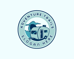 Caravan Adventure Getaway logo design