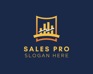 Sales Chart Arrow logo design