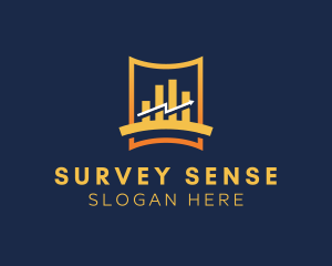 Survey - Sales Chart Arrow logo design