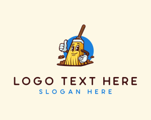 Junk - Cleaning Broom Sweep logo design