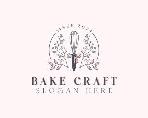 Baking Baker Whisk logo design