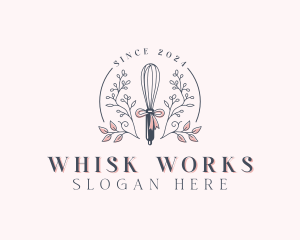 Baking Baker Whisk logo design