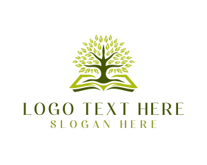 Pages - Tree Education Book logo design