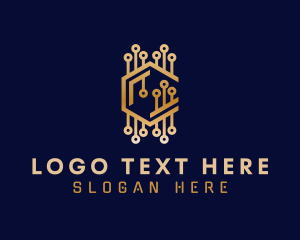 Bronze - Crypto Letter C logo design