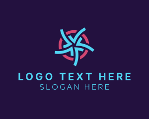Human Resource - Star Pattern Foundation logo design