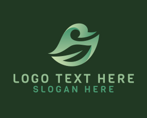 Gardening Leaf Letter S  Logo