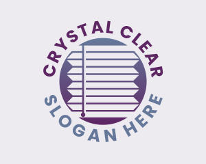 Window Cleaning - Gradient Window Jalousie logo design