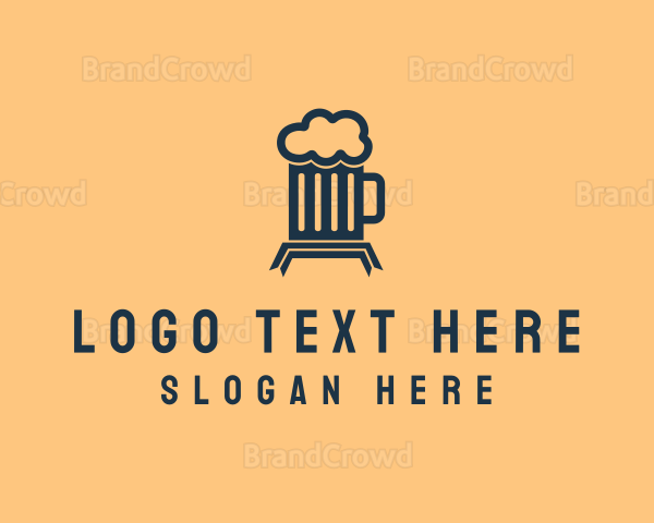 Alcohol Beer Mug Logo