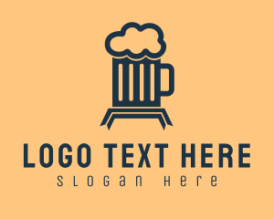 Blind - Alcohol Beer Mug logo design