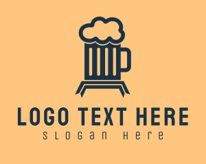 Craft Beer - Alcohol Beer Mug logo design