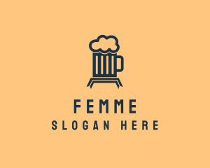 Alcohol Beer Mug  logo design