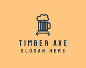 Alcohol Beer Mug  logo design