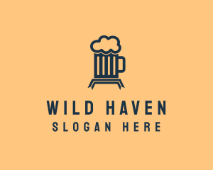 Alcohol Beer Mug  logo design