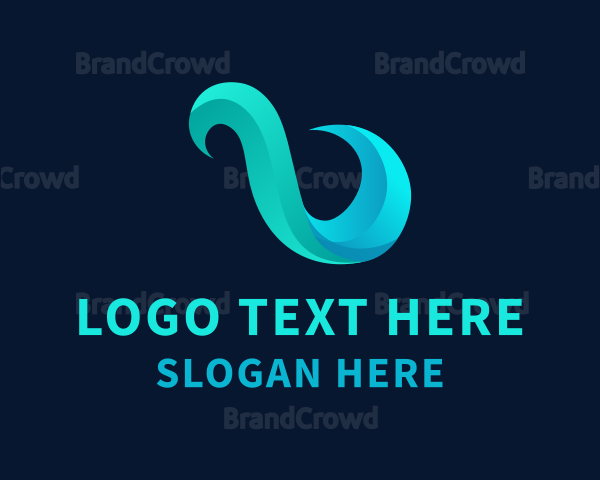 Blue Infinity Loop Logo